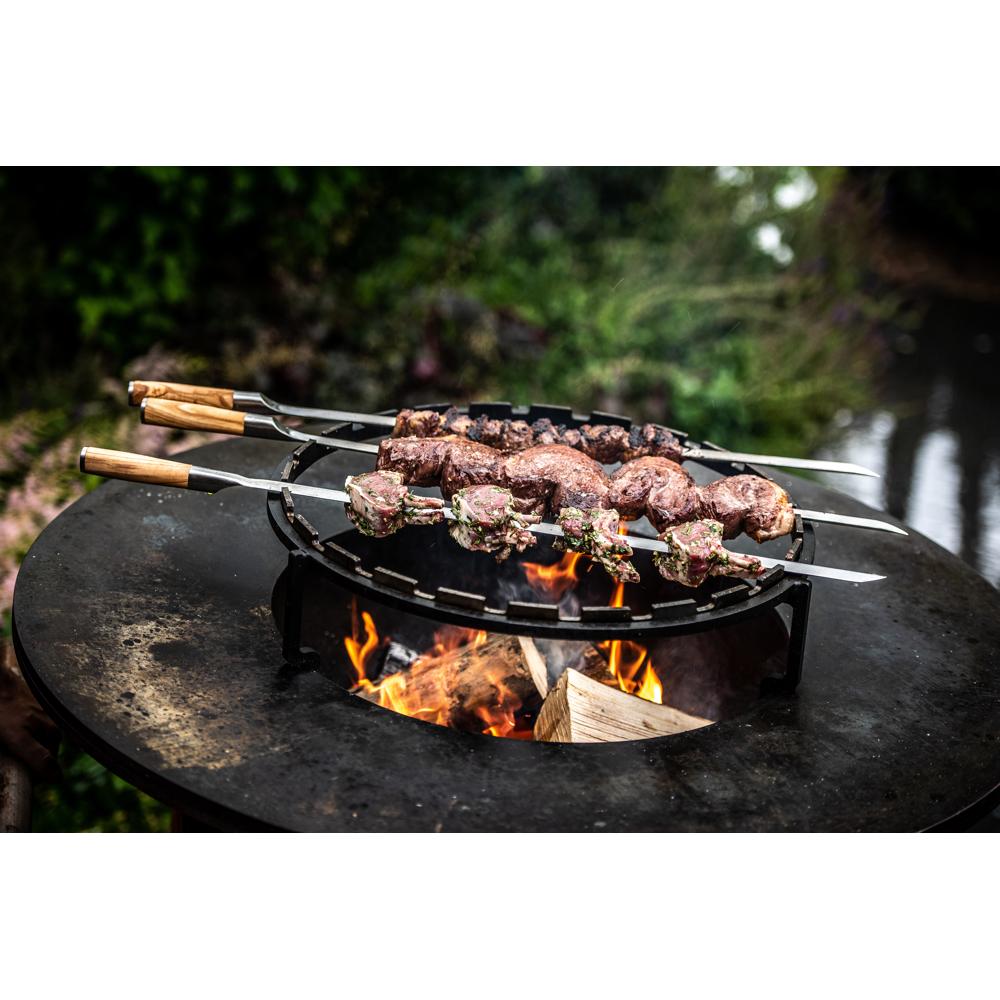Forged Churrasco Spieß V-Form 60cm