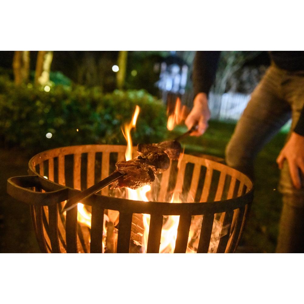 Forged Churrasco Spieß V-Form 60cm