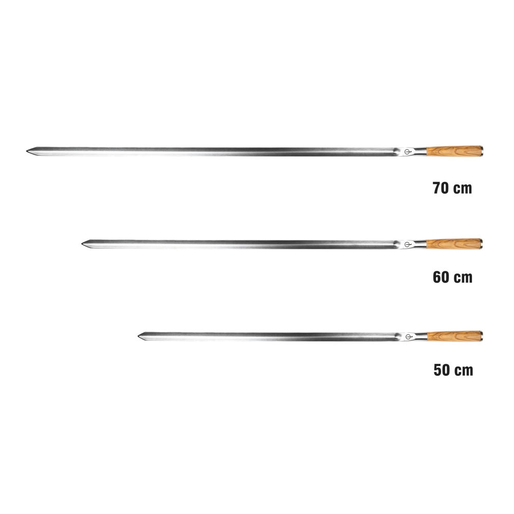 Forged Churrasco Spieß V-Form 70cm