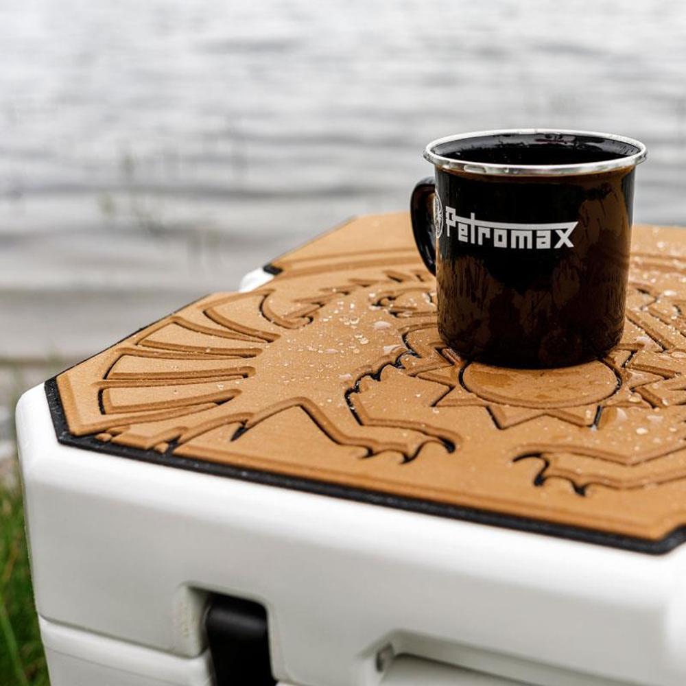 Petromax Kühlbox Zubehör, Haft-Auflage für Kühlbox kx50 grau mit Drachenemblem
