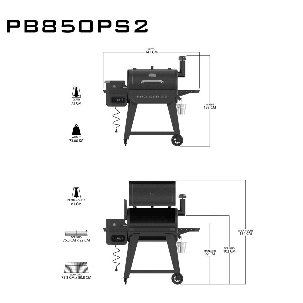 PitBoss Grill Pro 850 Wifi #10831