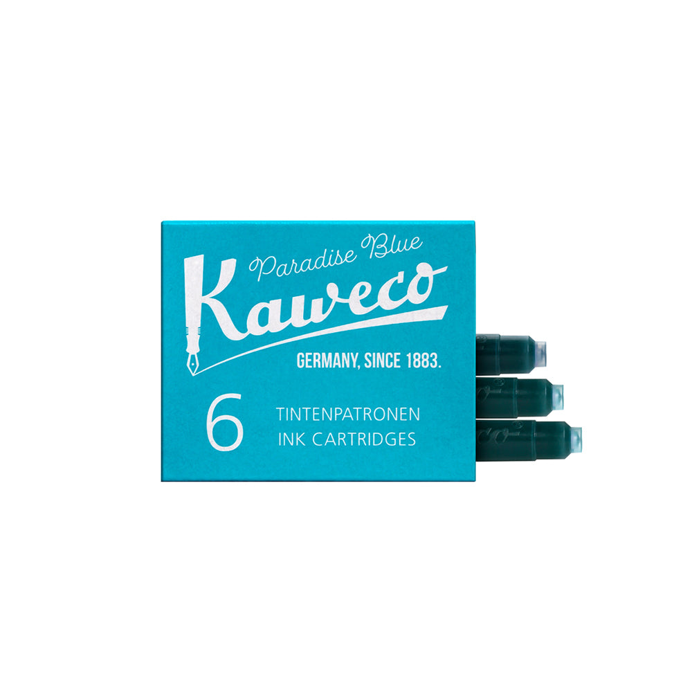 Kaweco Ink Cartridges 6 Pieces Paradise Blue