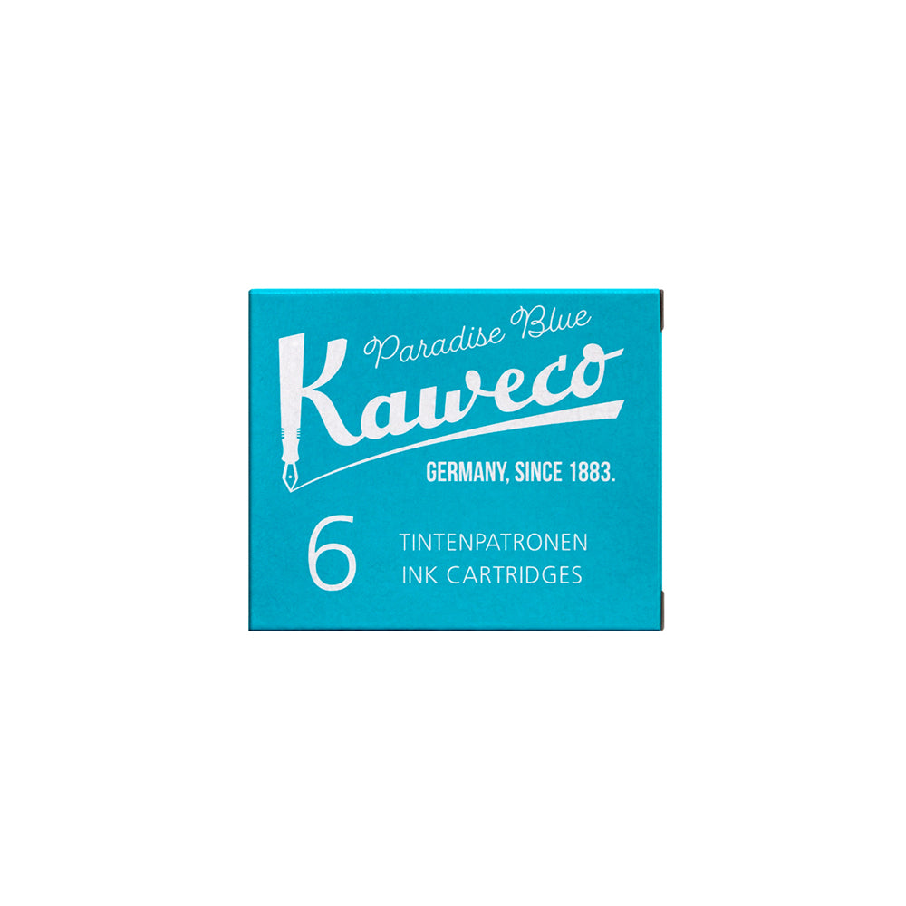 Kaweco Ink Cartridges 6 Pieces Paradise Blue