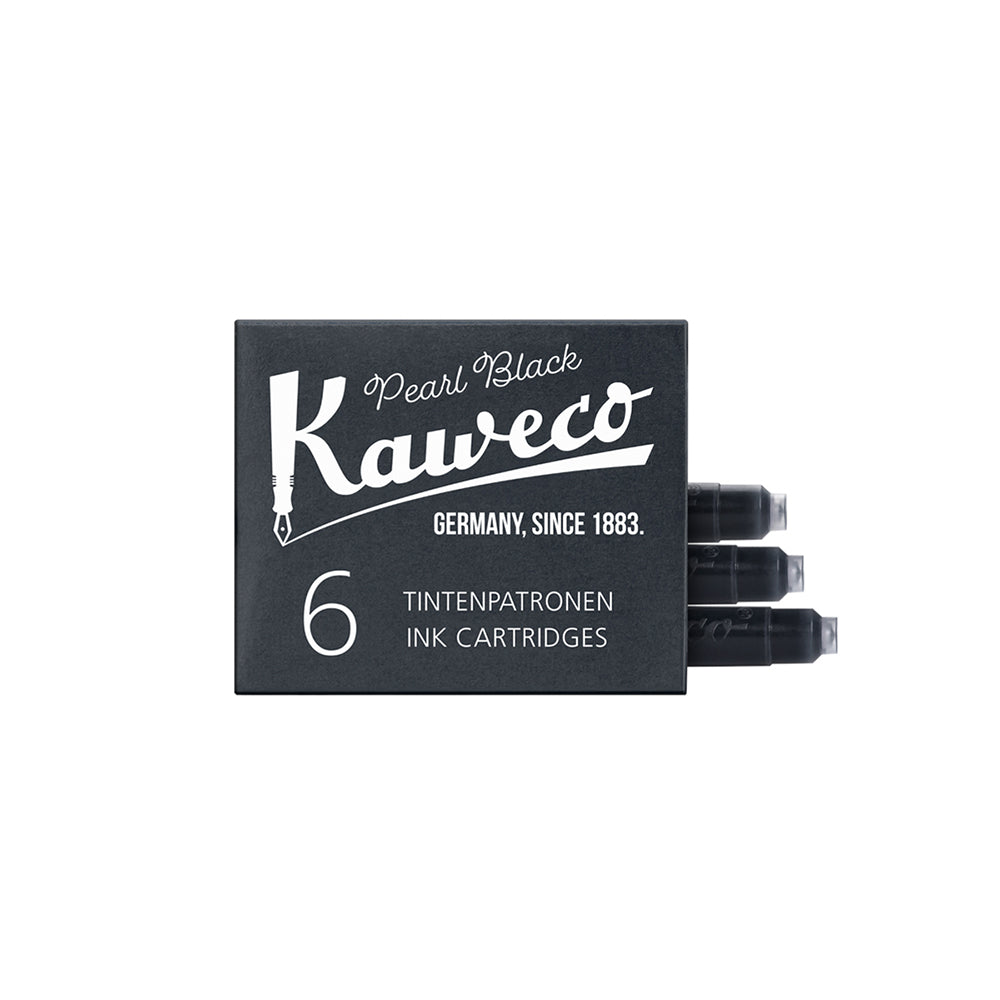 Kaweco Ink Cartridges 6 Pieces Pearl Black