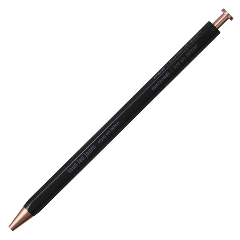 Mark's Gel Brass Ballpoint Pen, DAYS // Black